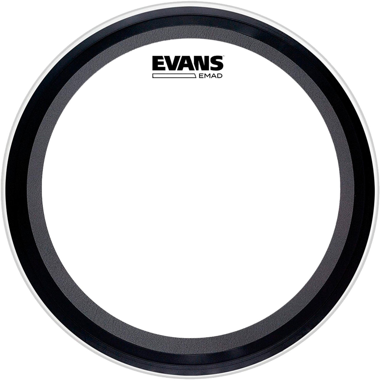 Parche Evans 24" Transparente C/sordina, Bd24emad