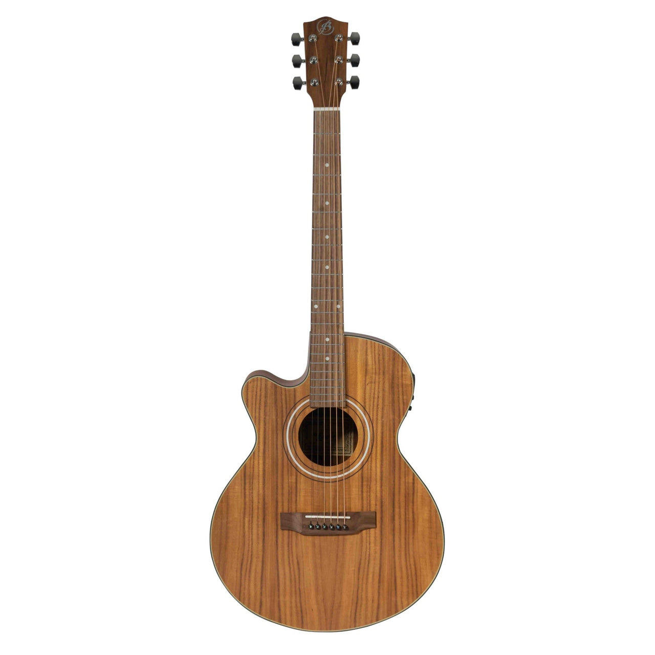 Guitarra Electroacustica Bamboo Koa 40" Zurda C/funda, Ga-40-koa-z-q