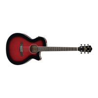 Thumbnail for Guitarra Ibanez Electroacustica Aeg8e Trs Roja Sombreada