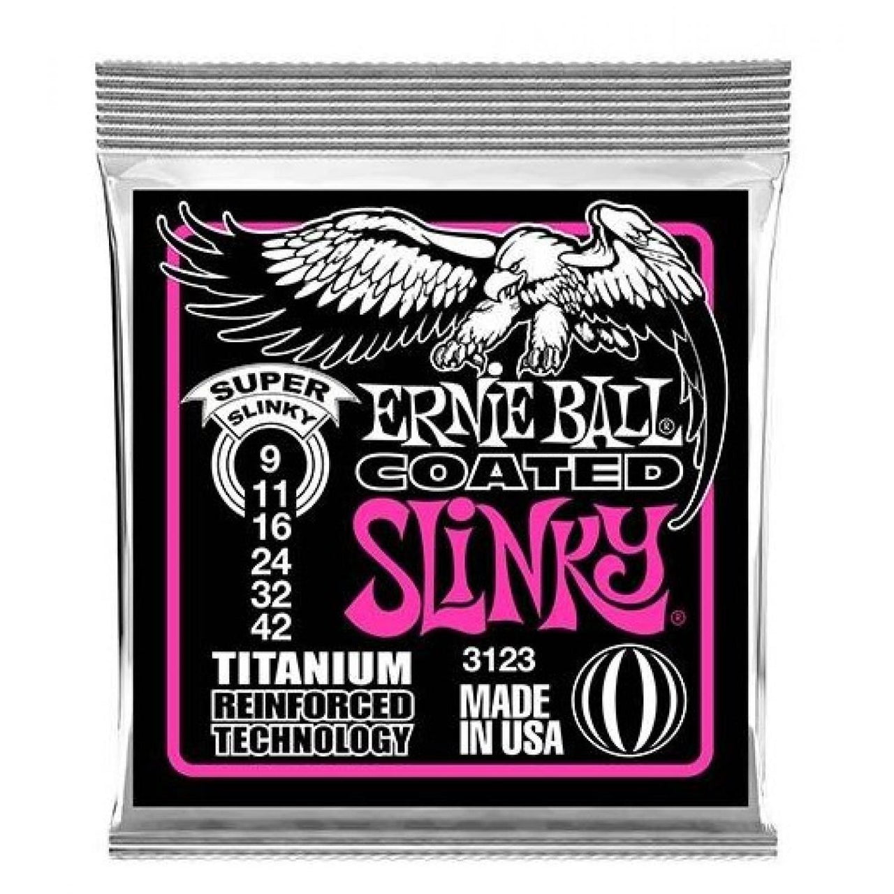 Encordadura Ernie Ball 3123 Coated Slinky Para Guitarra Electrica