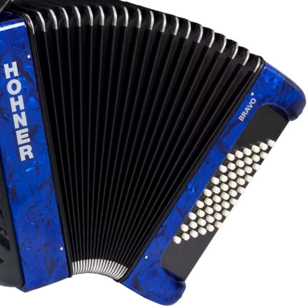 Acordeon Hohner Bravo Ii 26 Teclas 48 Bajos 2reg. Azul, A16541s