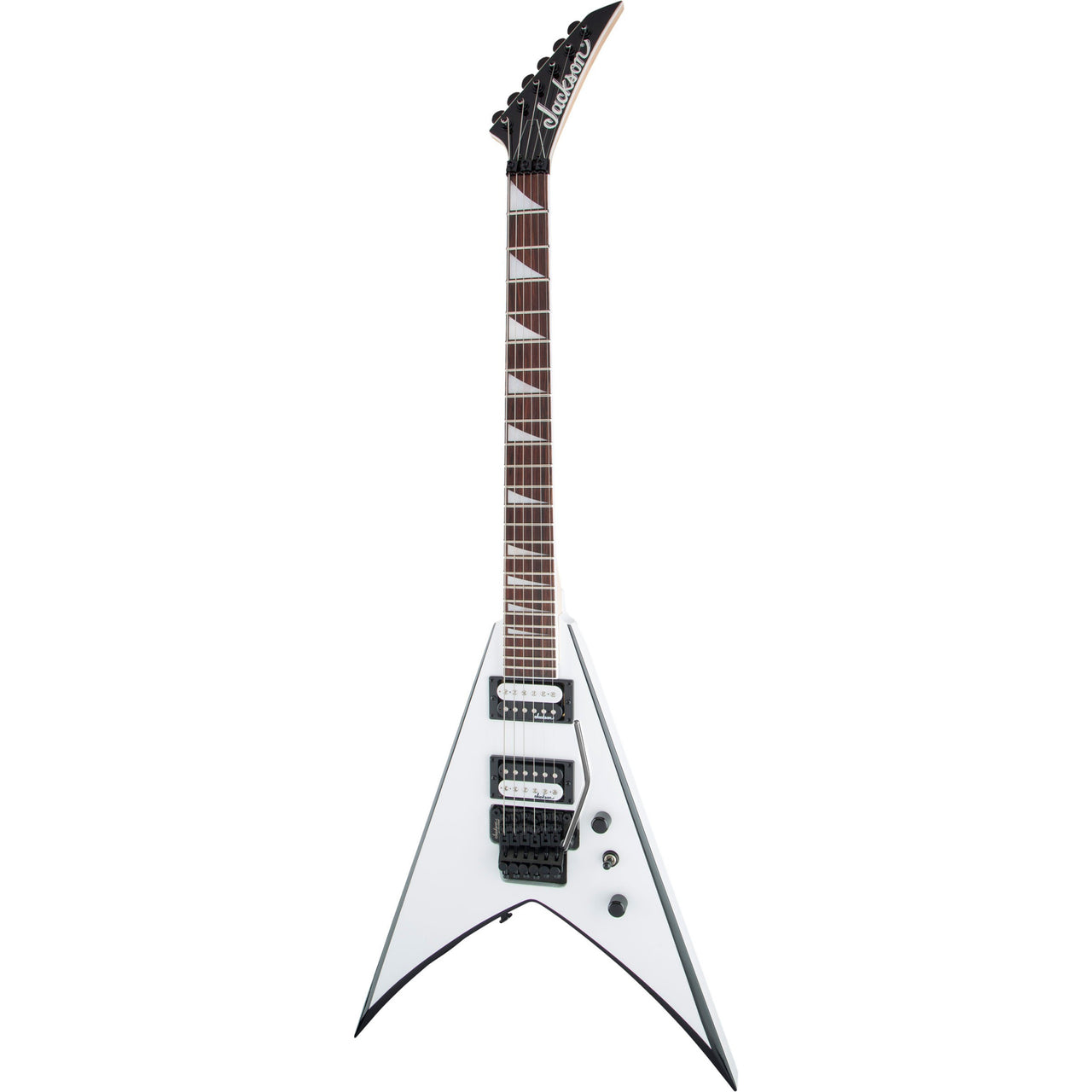 guitarra electrica jackson js32 king v, ah fb,wht w/blk bvl,2910224577