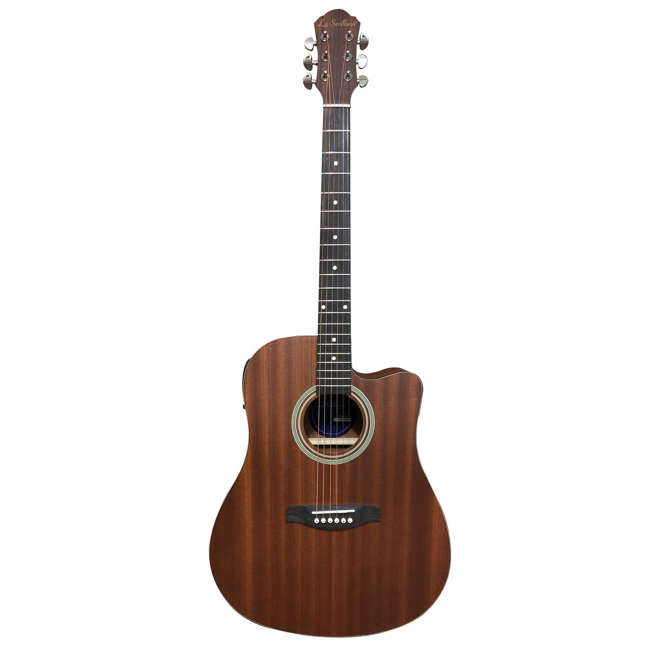 Guitarra Electroacustica La Sevillana Tx-100ceq Ms Tipo Texana