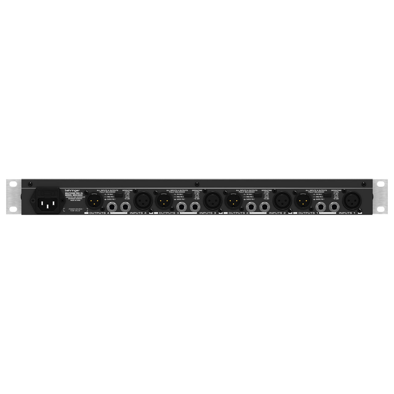 Compresor Limitador Behringer 4 Canales Con Expansor Mdx4600