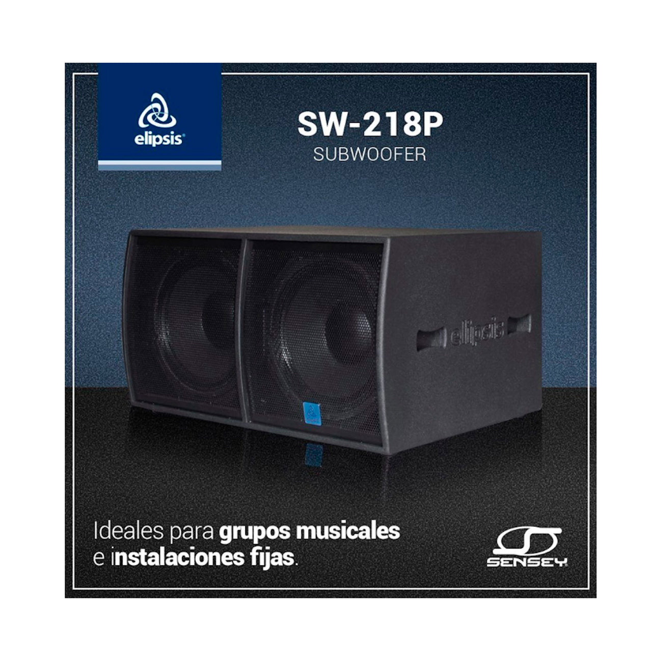 Subwoofer Elipsis 2x18 Elastoflex Bafle Pasivo Sw-218p