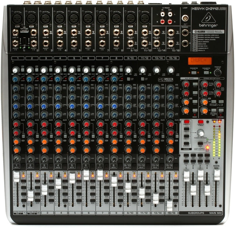 Mezcladora Behringer 10xlr, Qx2442usb