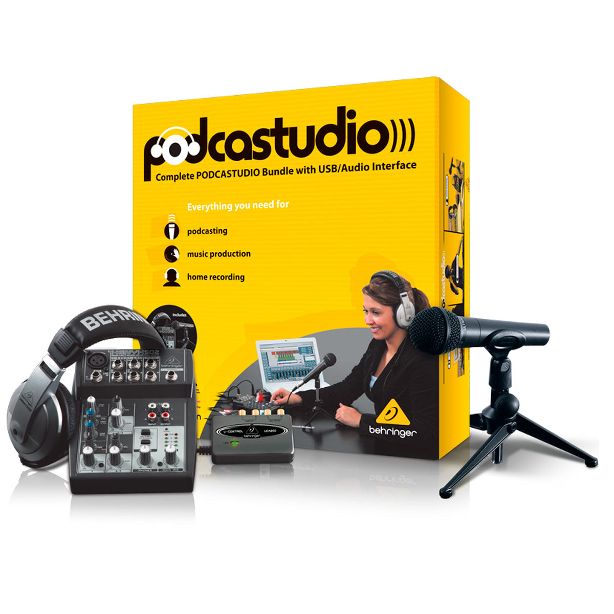 Sistema De Grabacion Behringer  Pod Cast Studio u