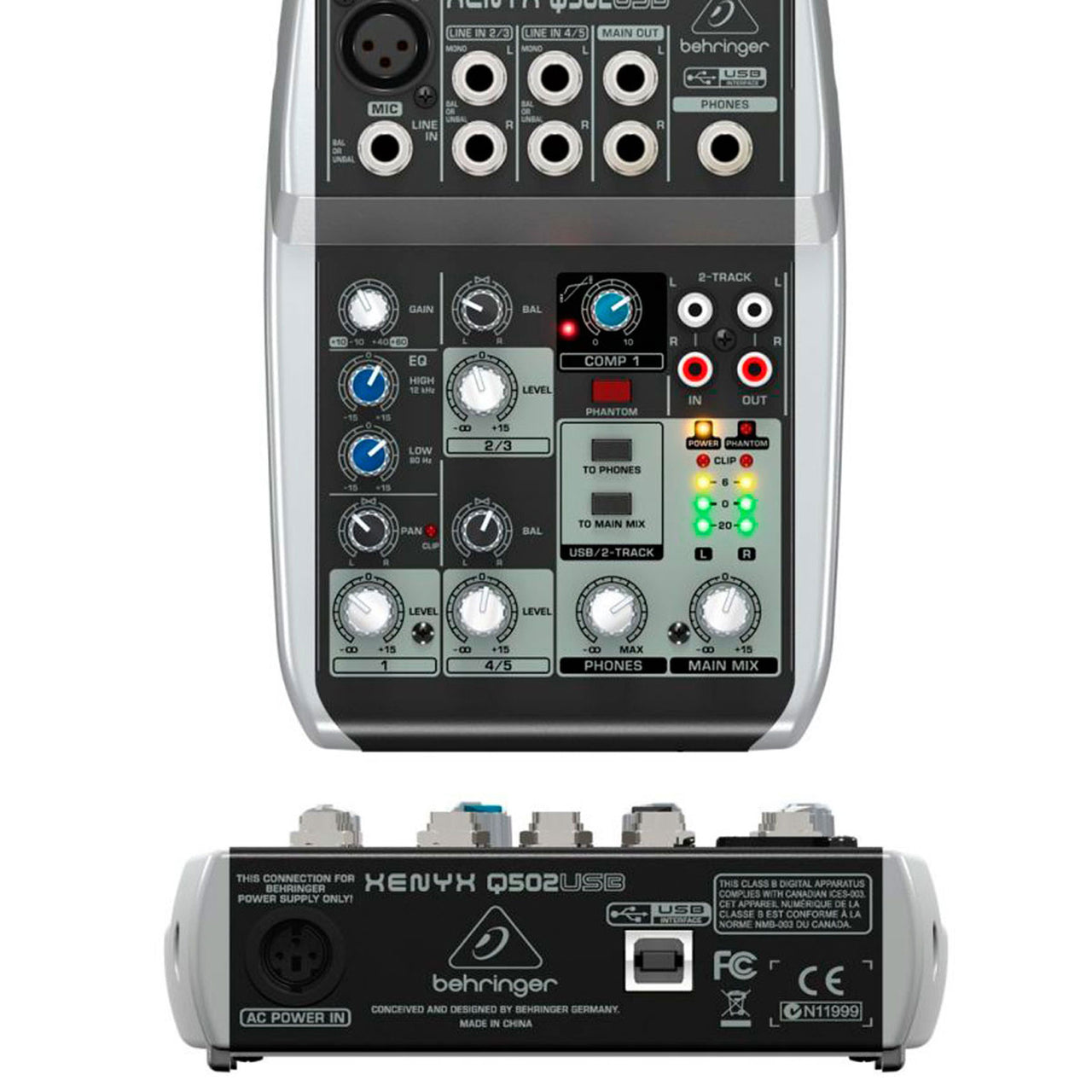Mezcladora Behringer Usb/Audio Interfase, Q502usb