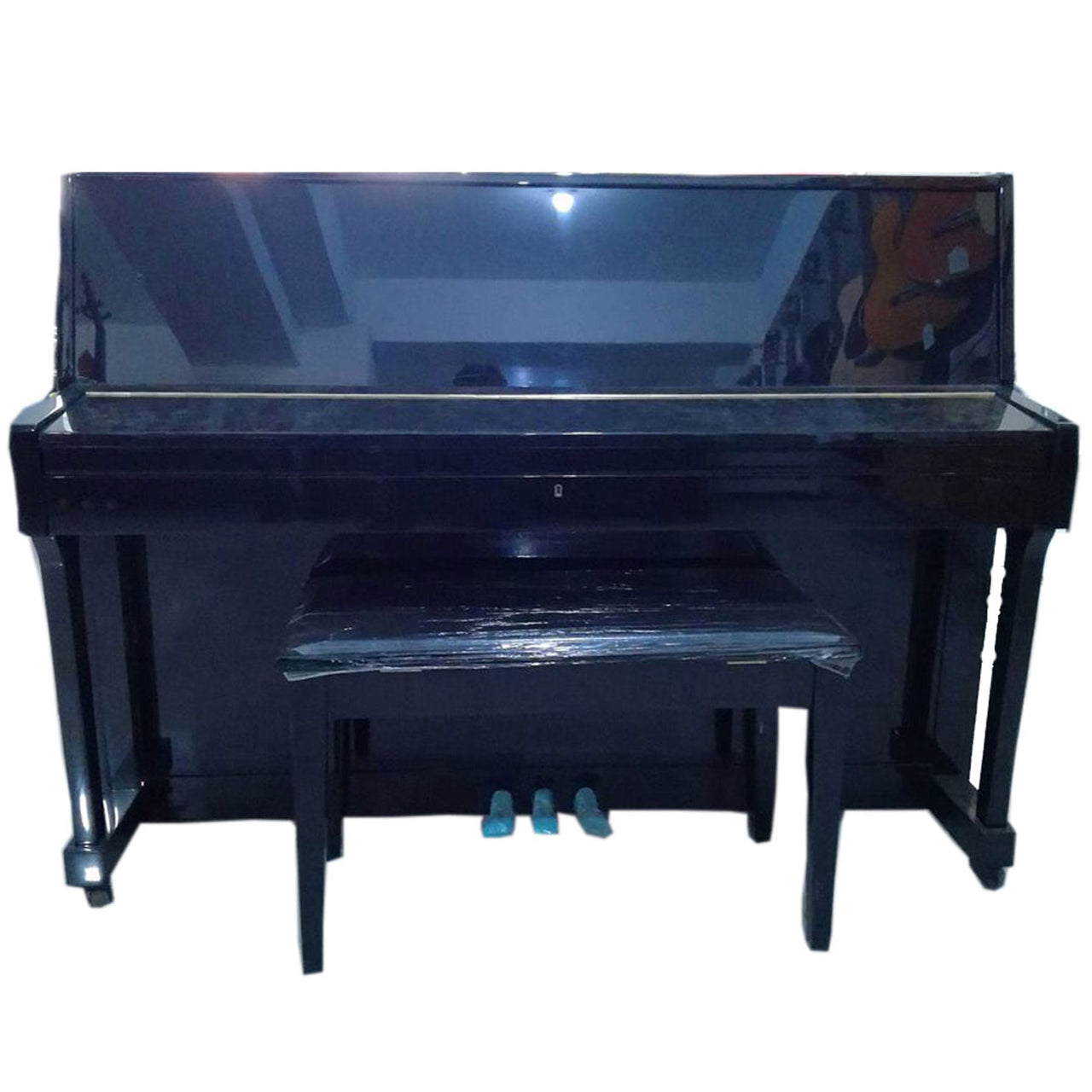 Piano Vertical Rosenthal 108m Negro Pata Recta Con Banca Up108m-Neg