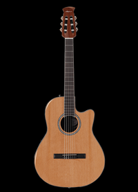 Thumbnail for Guitarra E/A Ovation Mid Cutaway Nat Cedar Laminada, Ab24cii-Ced