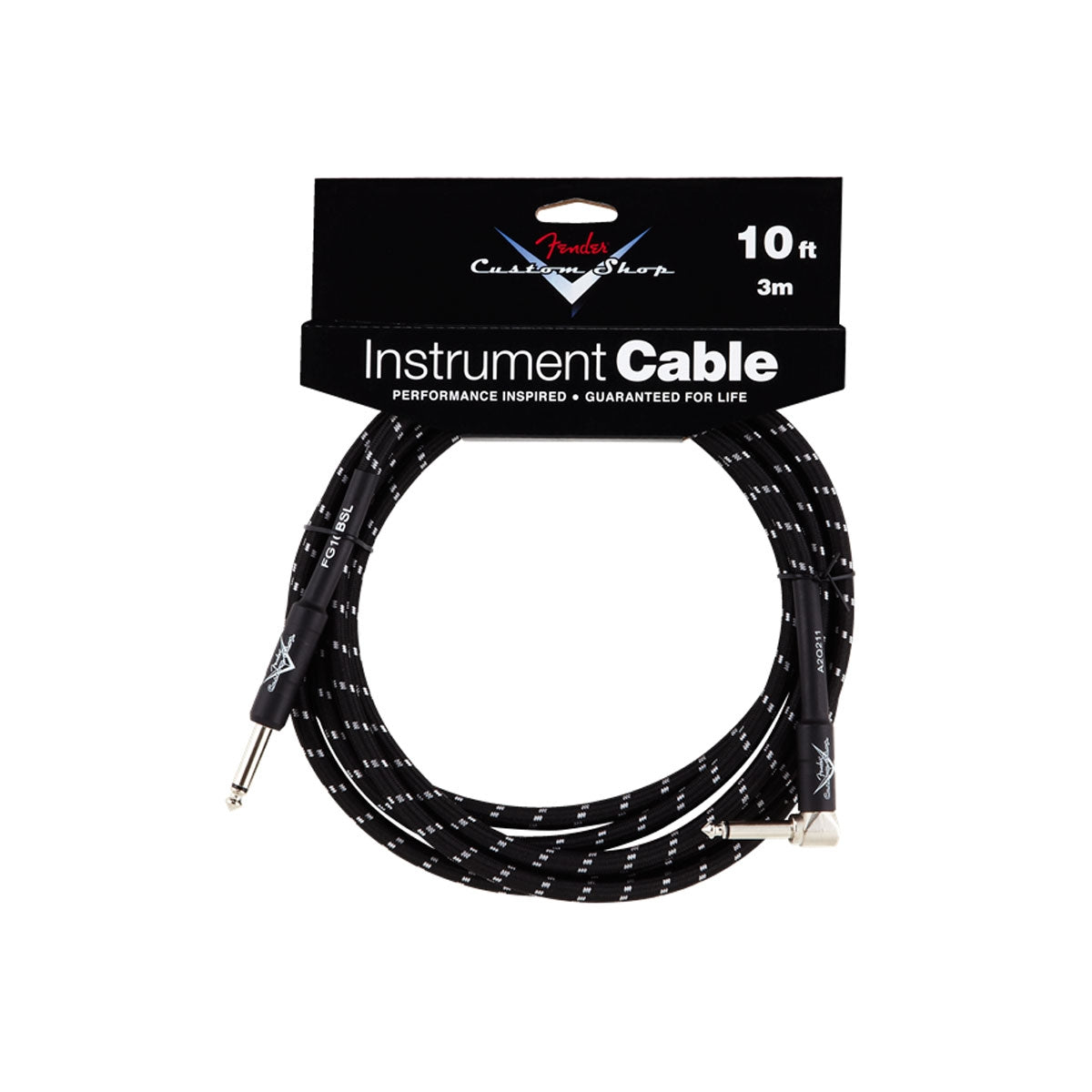 Cable Fender C. Shop Plug A Plug "L" 3mts. Black Twedd,0990820036
