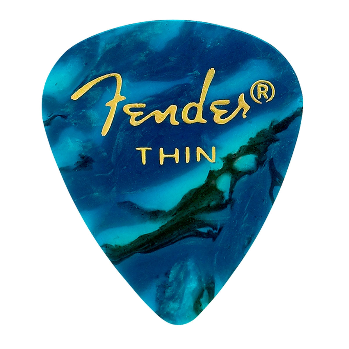 Pua Fender Pick Pack Ocean Turq Thin (12 Pzas), 0980351708