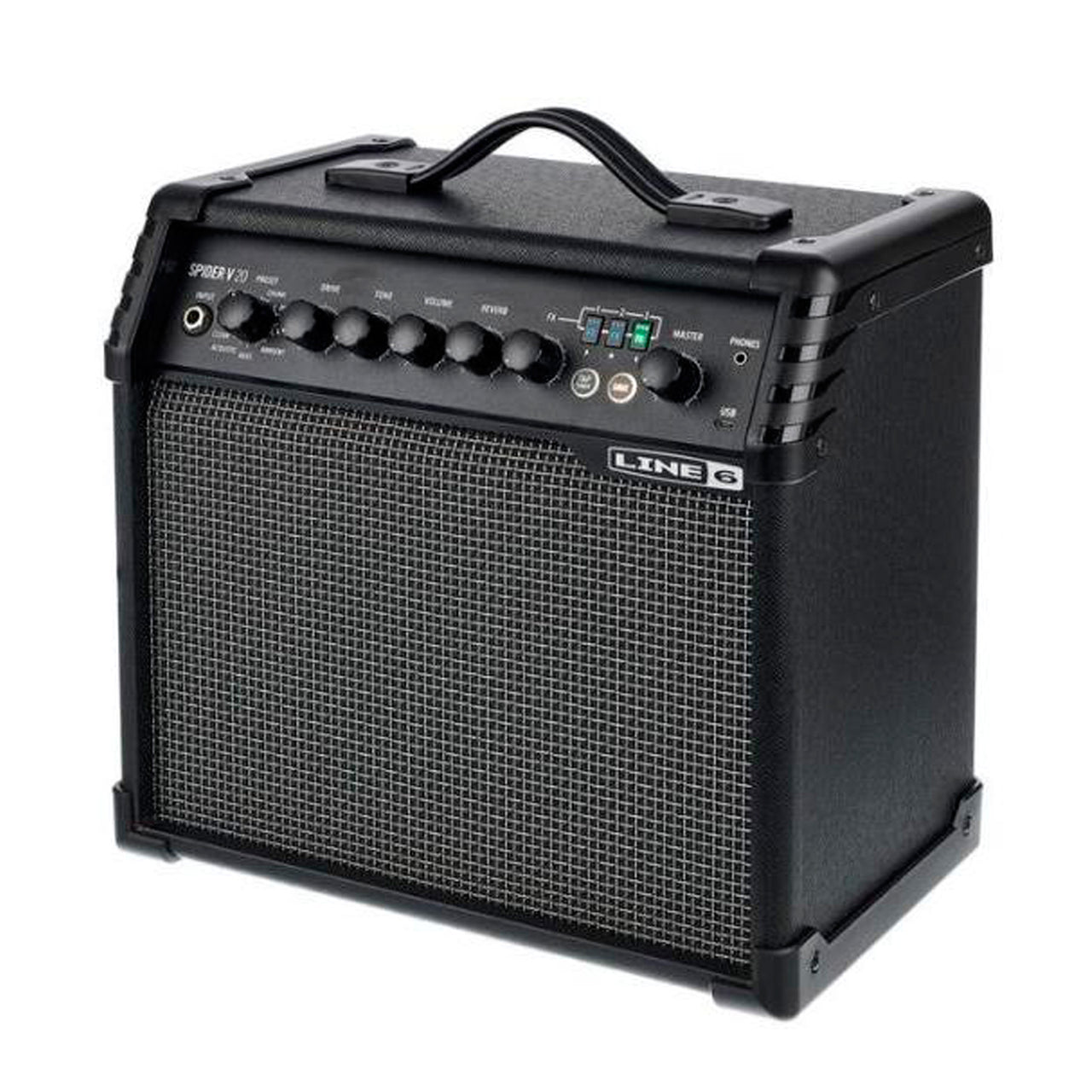 Amplificador Line 6 Spider V 20 W SPDRV20 MKII Para Guitarra Eléctrica 1x8"