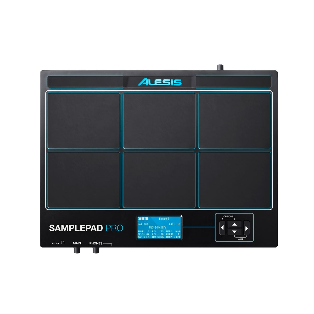 Modulo De Percusion Electrico Alesis Con 8 Pads De 2 Zonas Sampled Pro