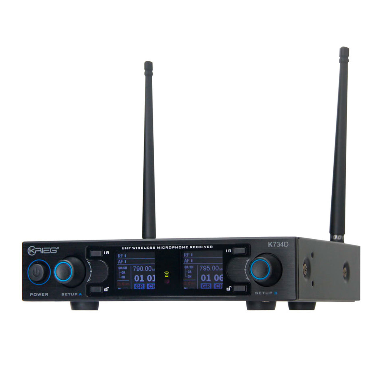 Microfono Krieg Inalambrico 2 Mano Uhf, K-734d