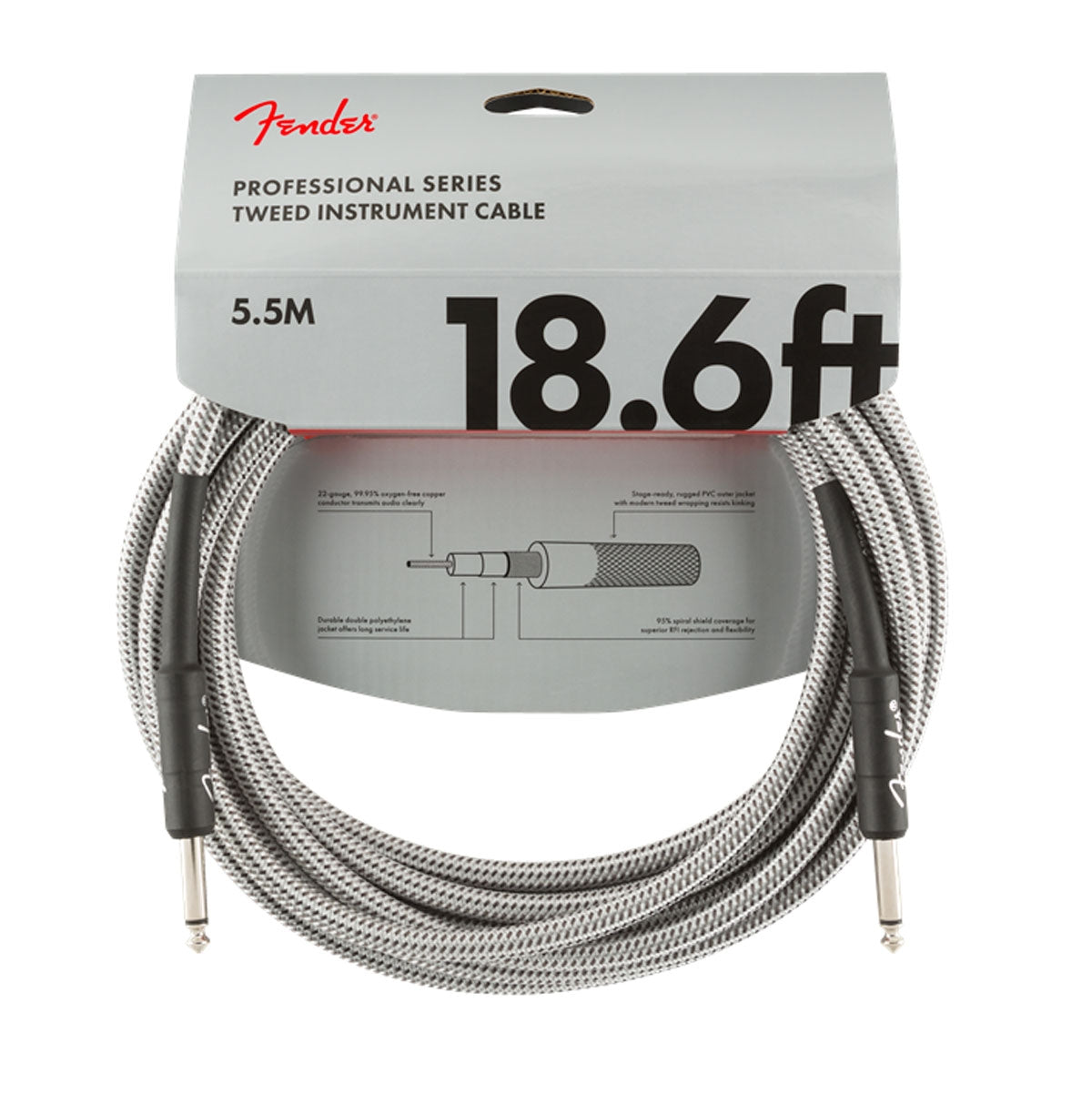 Cable Fender Para Guitarra 5.5 Metros Forrado 0990820069