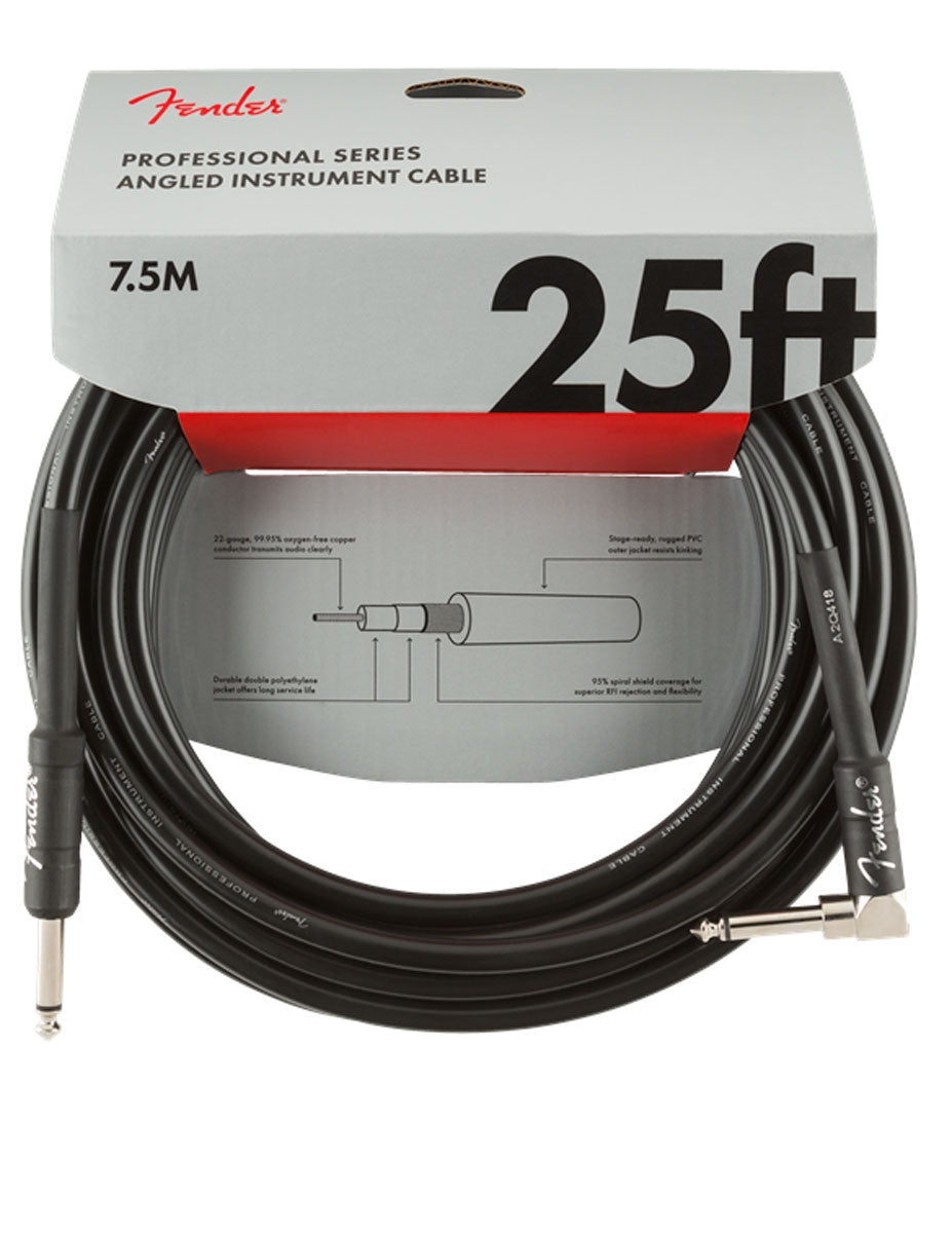 Cable Fender P/Instrumento Blk 7.5 Mts, 0990820060