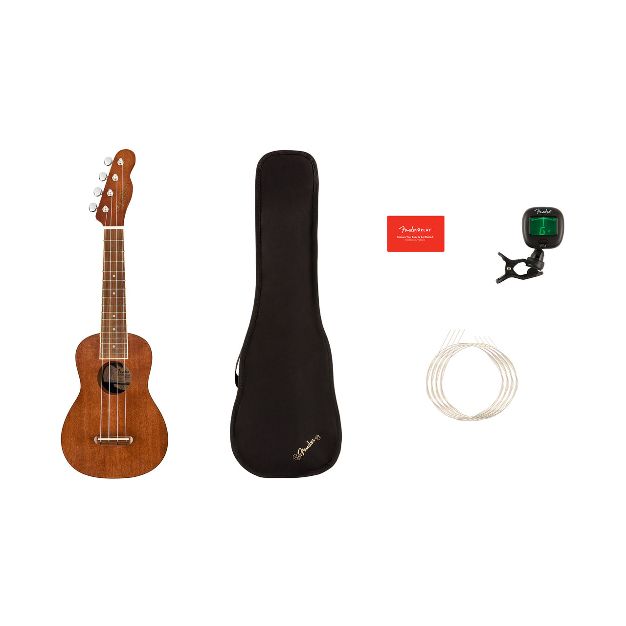 Ukulele Fender Soprano Seaside Natural 0971610022