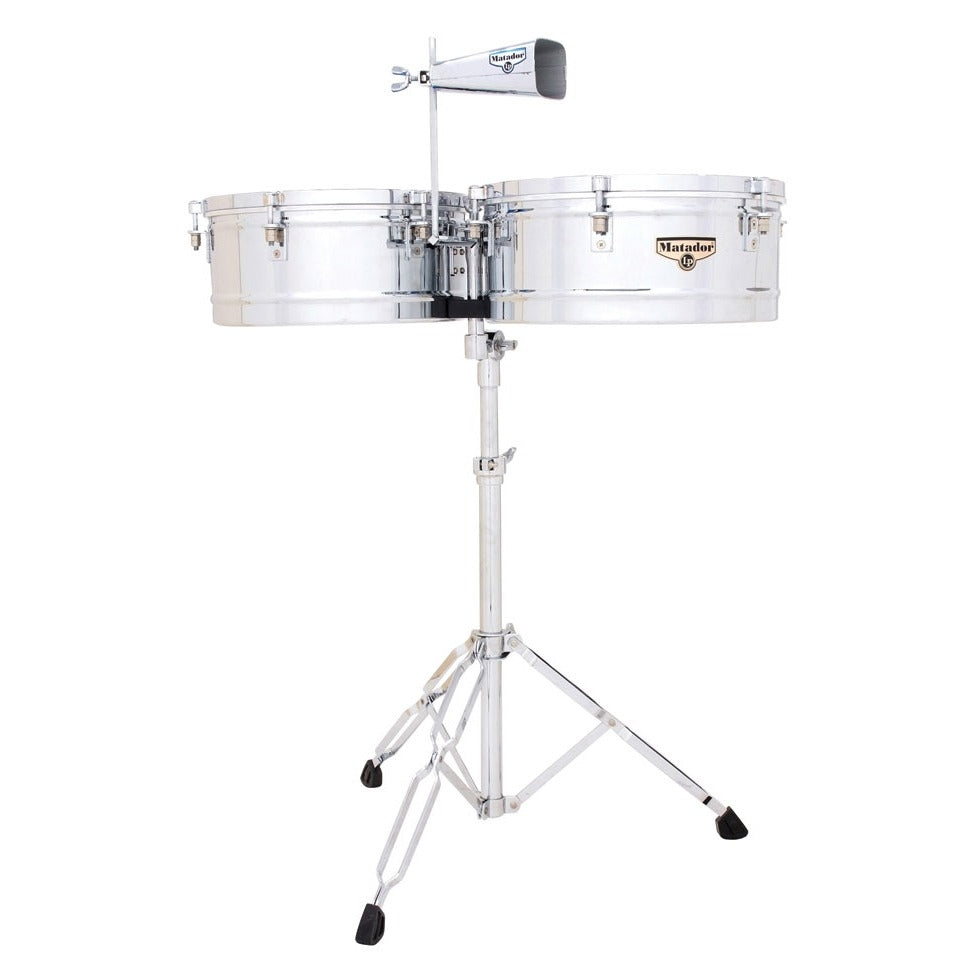 Timbales Matador 14 /15 Cromados C/Atril Sop/Cenc, M257