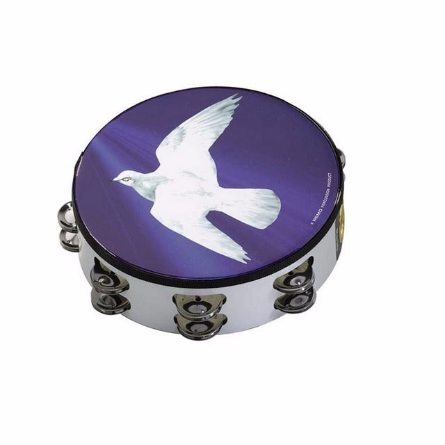 Pandero Remo 2 Hil. Rin 8" Religious Dove, Ta-9208-18