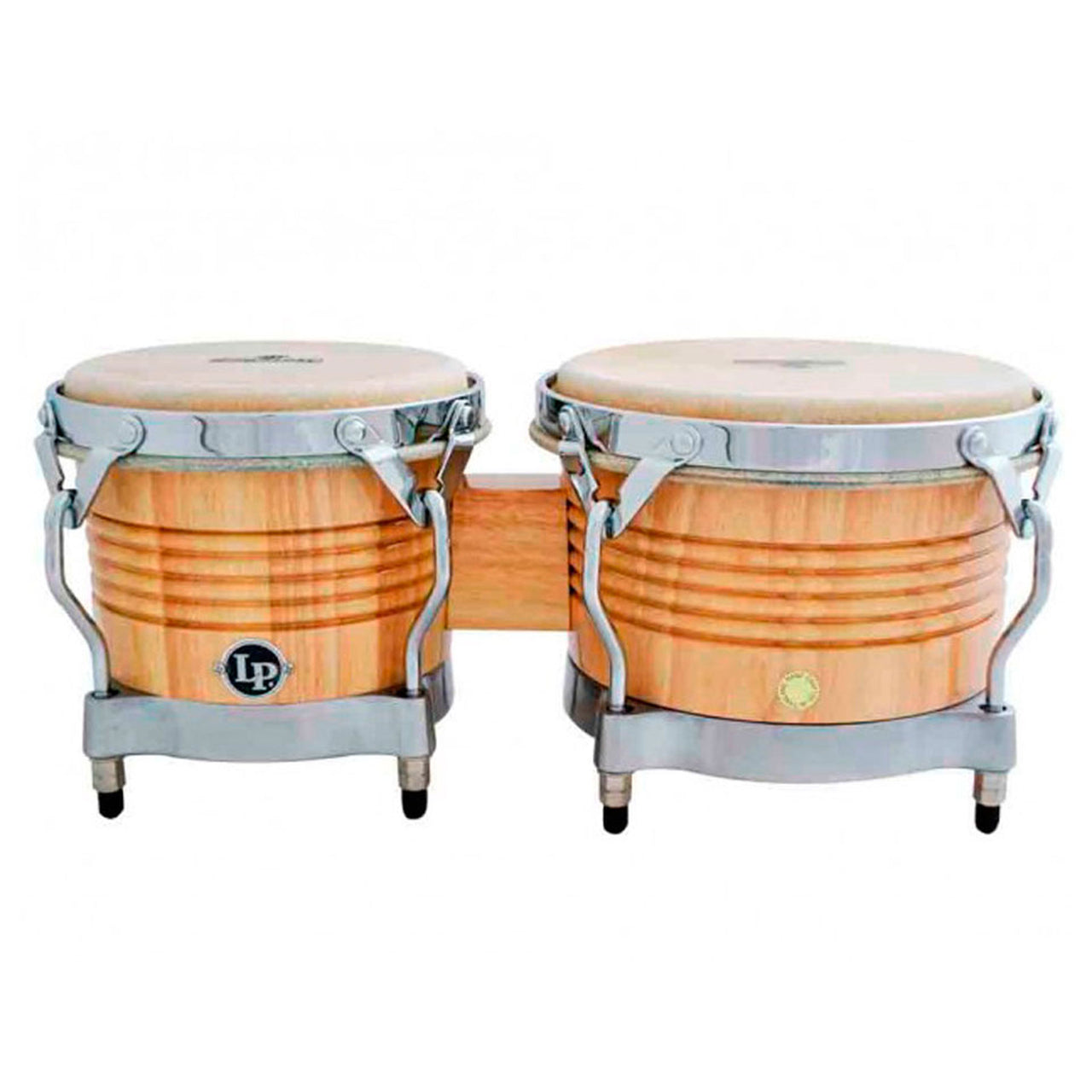 Bongo Lp Matador Madera Natural Con Herraje Cromado M201awc