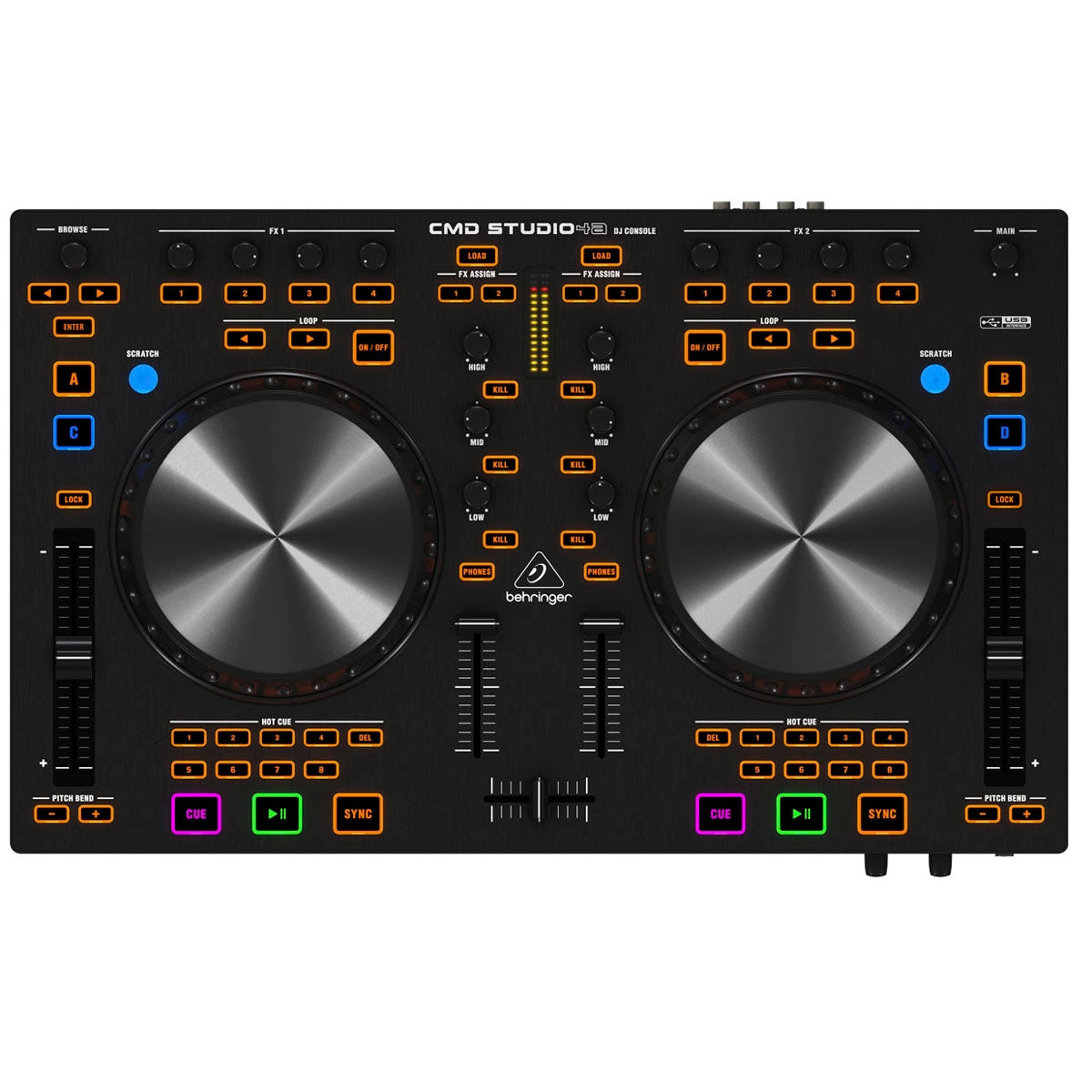 Controlador Behringer Para Dj Cmd Studio 4a