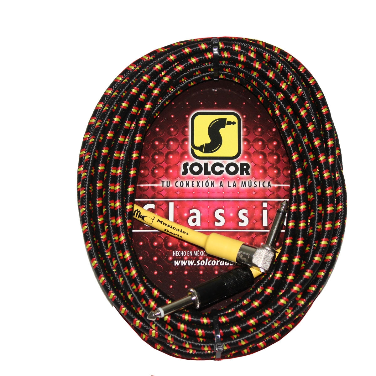 Cable Clasica P/Instrumento Tejido Pl Escuadra 6 Mts. 61tj06e