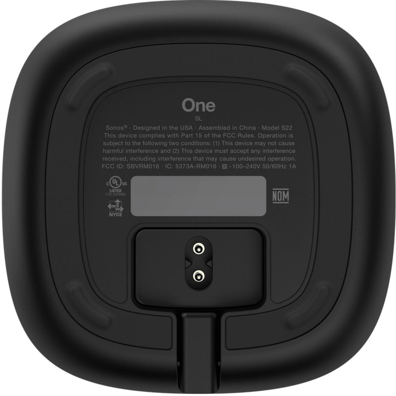 Bocina Sonos One Sl Inalambrica Sonido Envolvente Sonos One Black