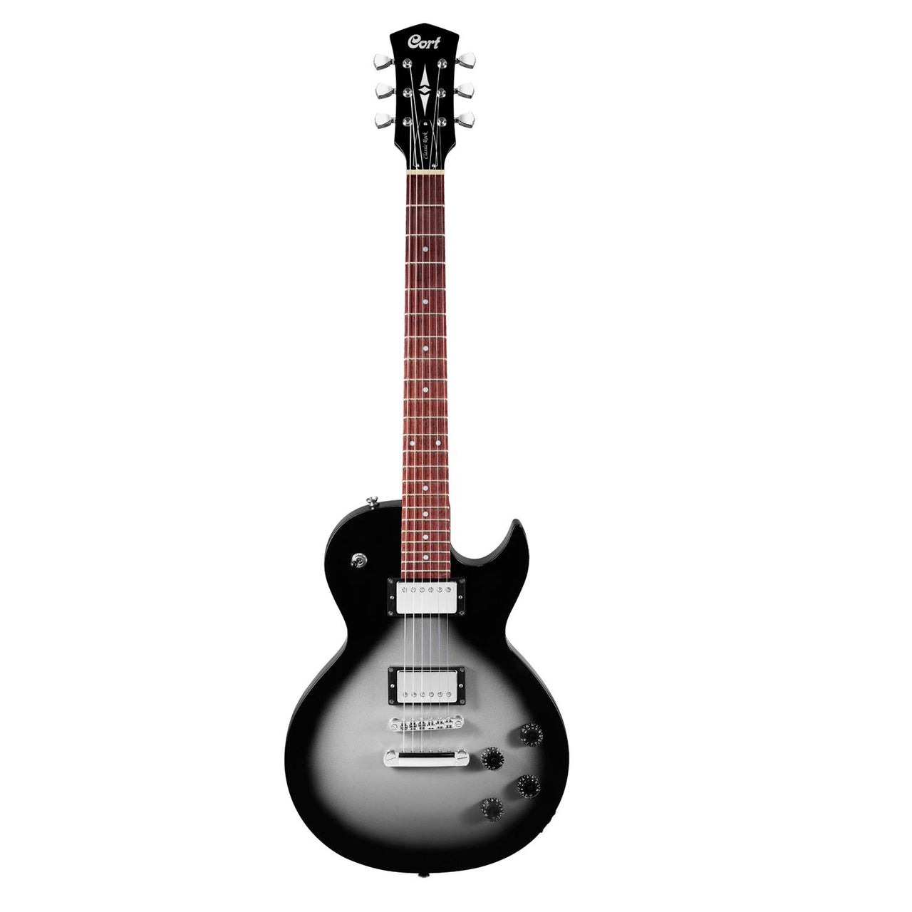 Guitarra Cort CR150-SBS Electrica Plata Sombreado