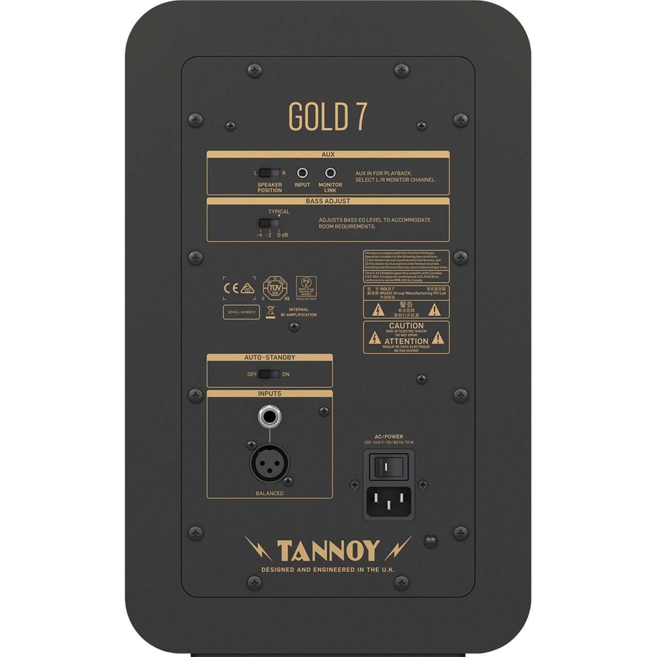 Bafle Tannoy Monitor Gold 7 300W Dual Concentric 6.5"