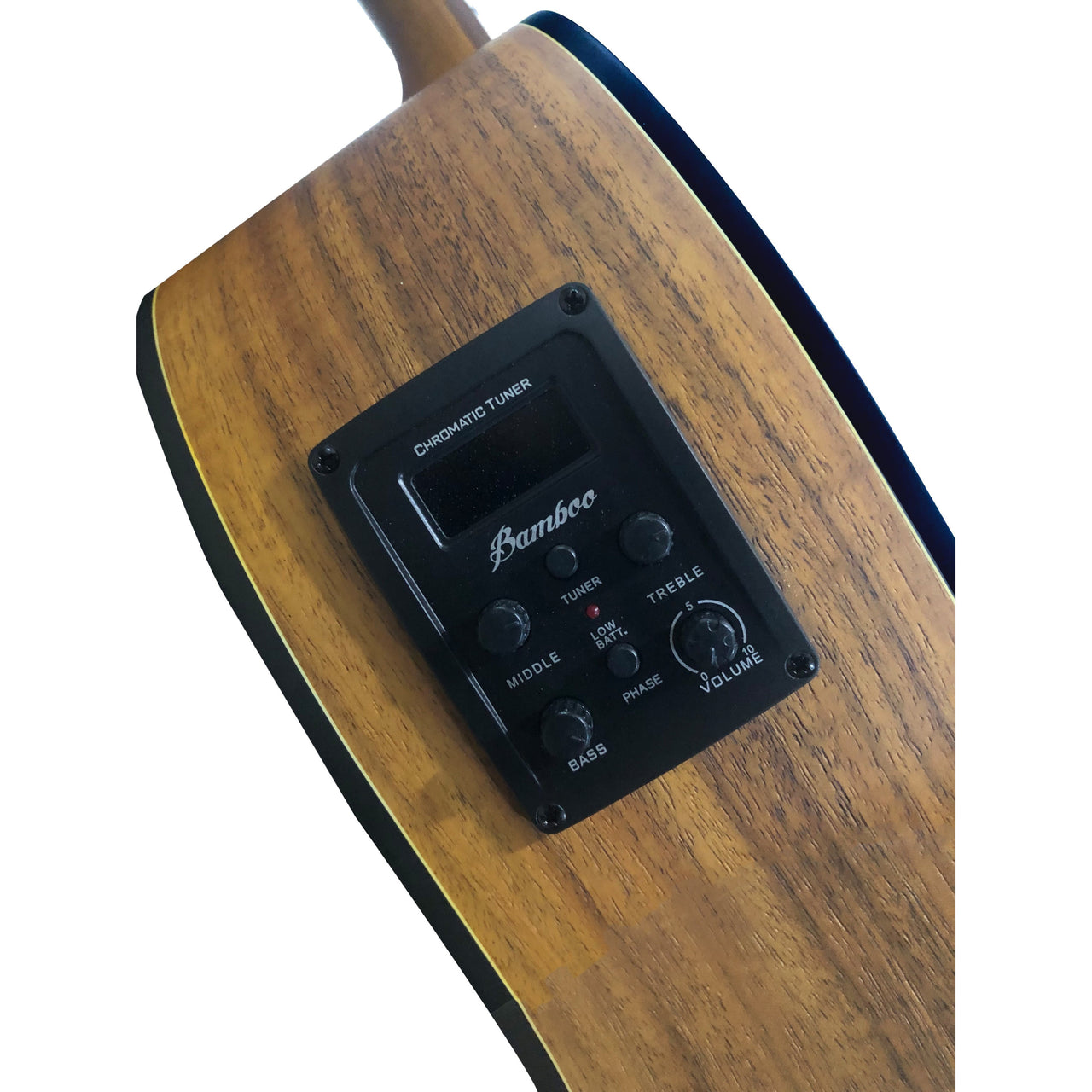 Guitarra Clasica Bamboo Gc-39-koa-q Con Funda 39 Pulgadas