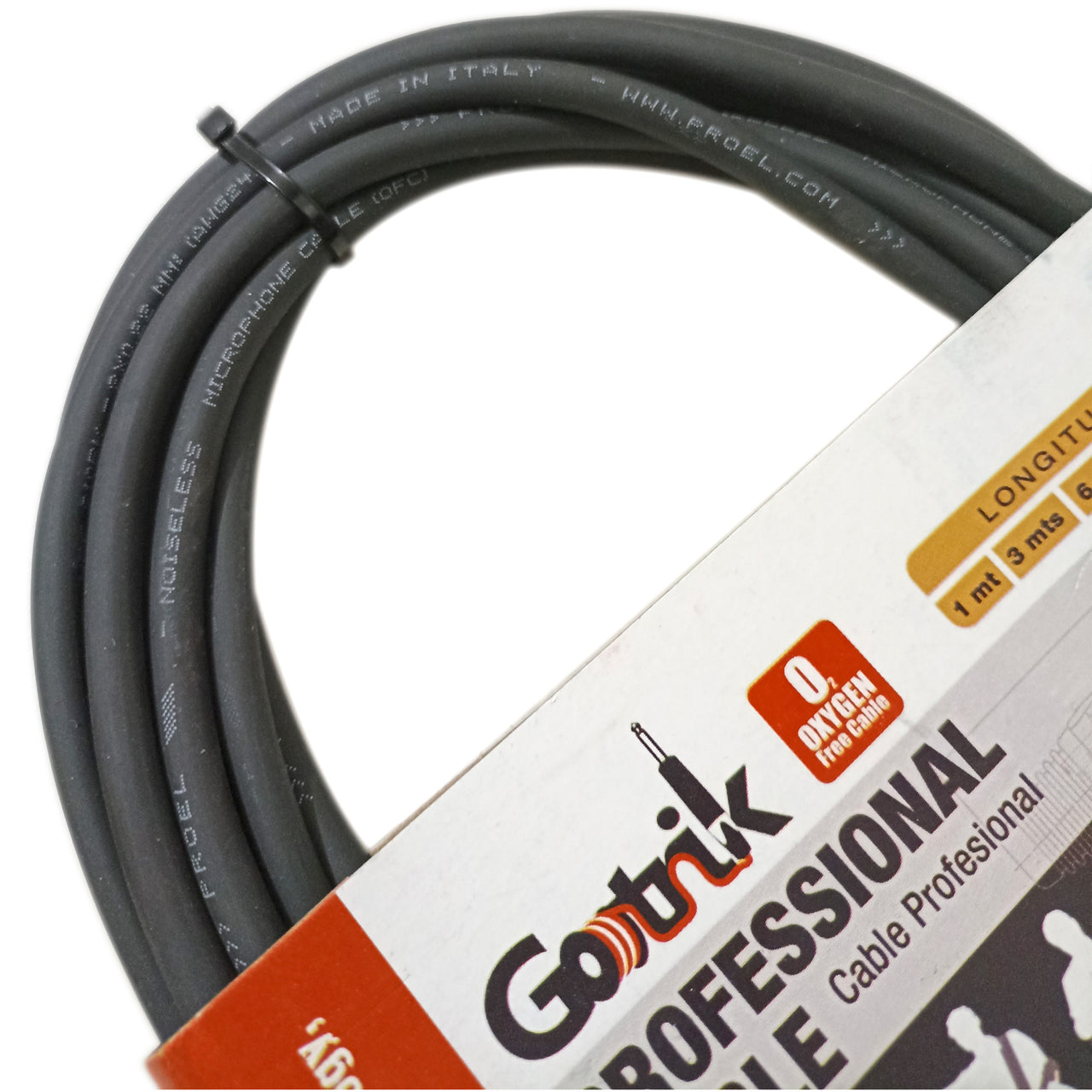 Cable Gotrik Gpp-6m ParaMmicrofono Canon A Canon Conector Negro 6 Metros