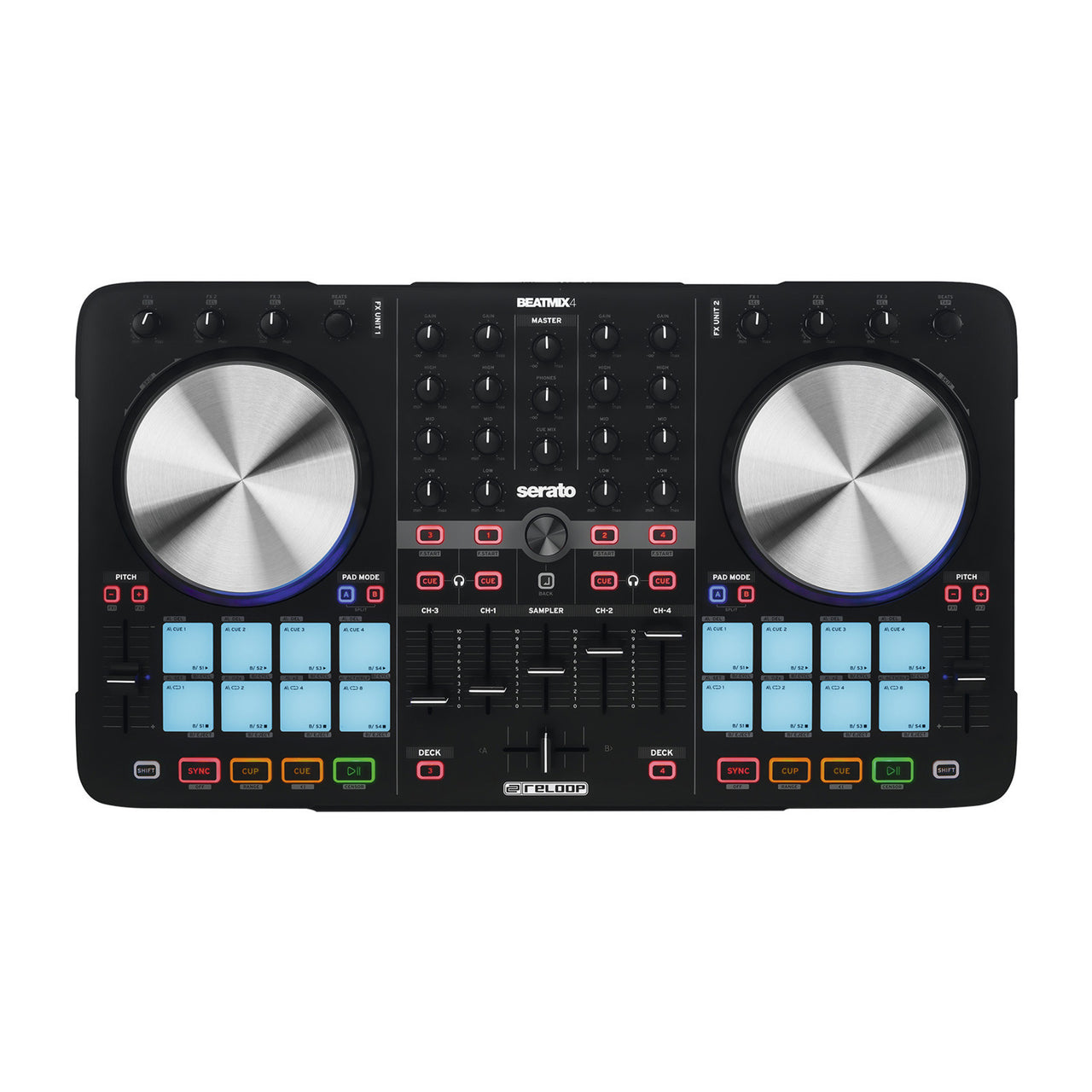 Controlador Reloop Beatmix 4 Mk2 DJ Serato, plug and play