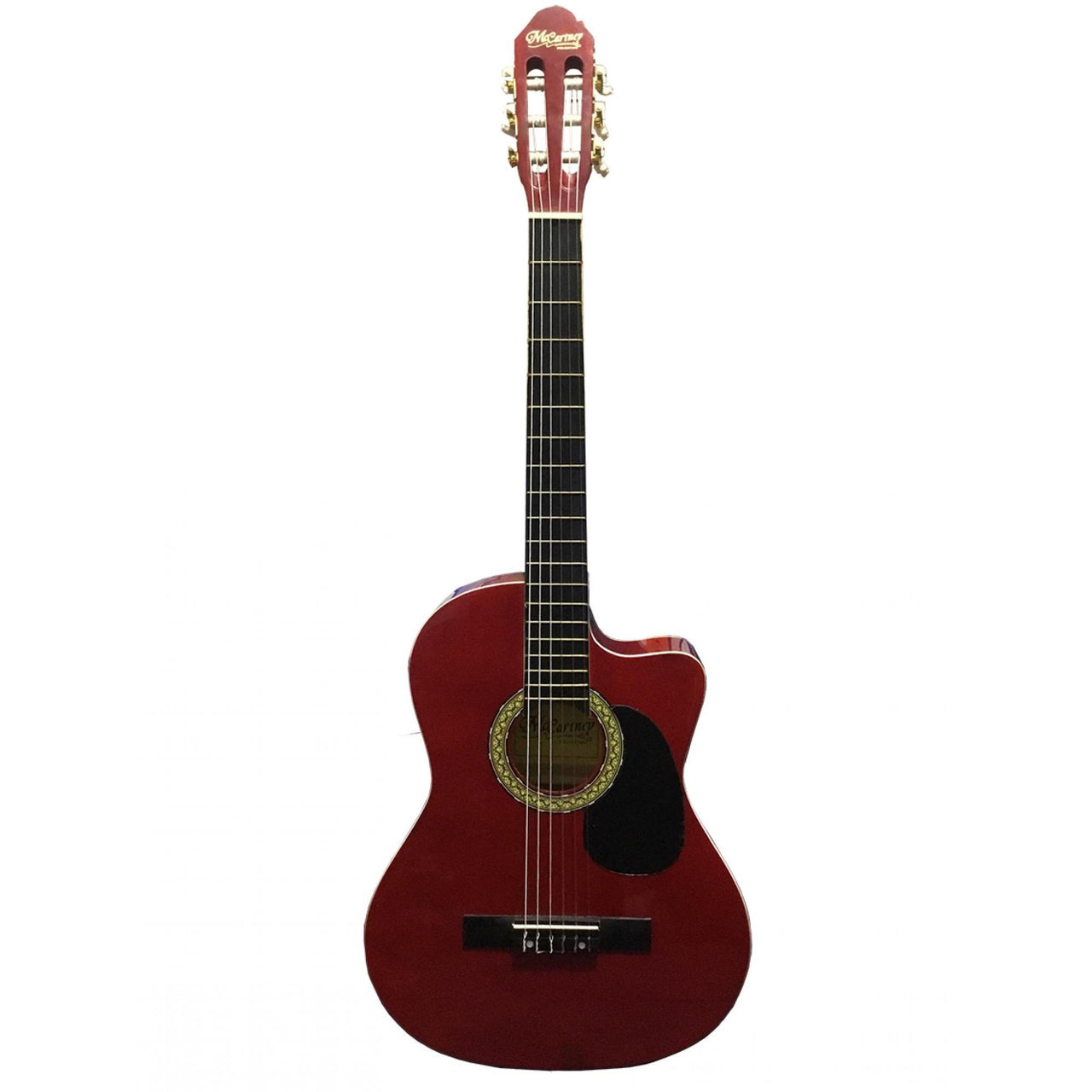 Guitarra Electroacustica Mc Cartney Cdas. Nylon Rojo, Cg-851ce/n Rd