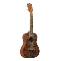 Thumbnail for Ukulele Concierto Bamboo U-23-tribal Sapele Tribal Con Funda