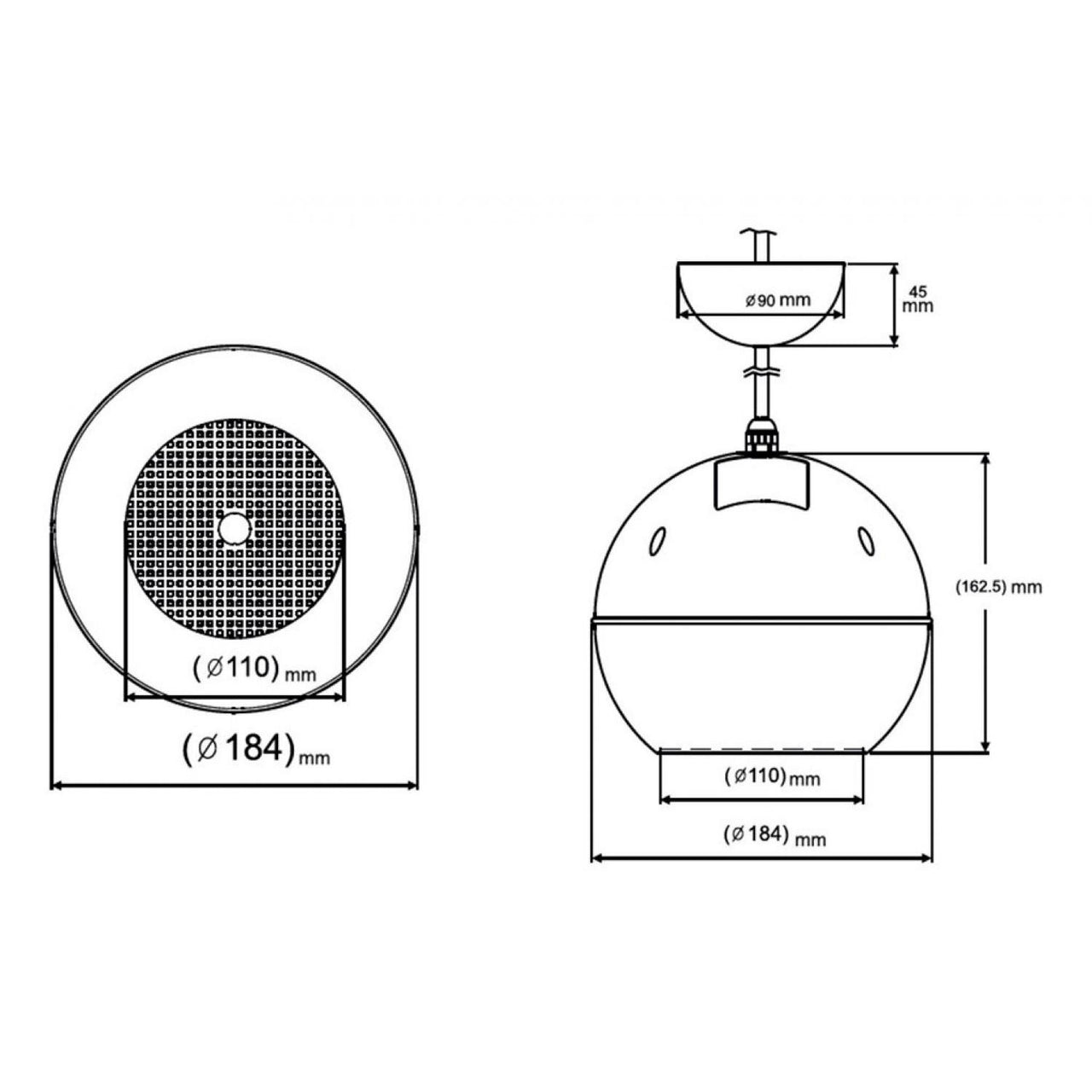 Bocina Para Montaje Qmc L4-ball, 4 PuLG.