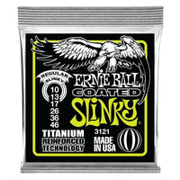 Thumbnail for Encordadura Ernie Ball 3121 Regular Slinky Coated Guitarra Electrica