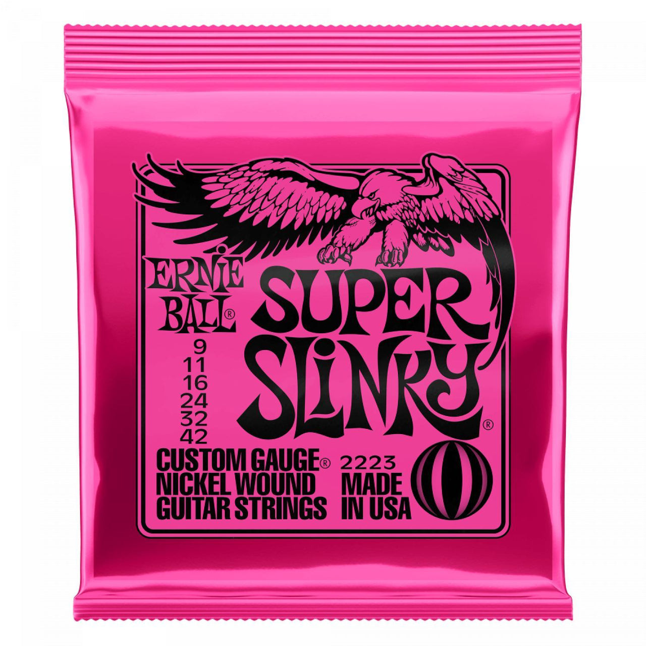 Encordadura Ernieball Para Guitarra Electrica Superslinky Rosa, 2223