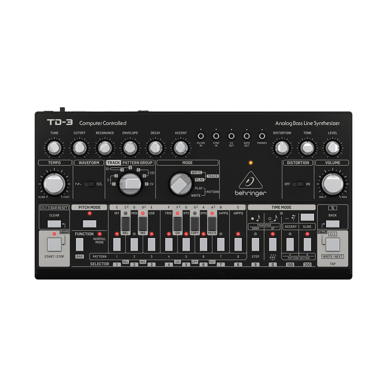 Sintetizador Behringer Td-3-bk Bass Line Análogo Secuenciador De 6 pasos