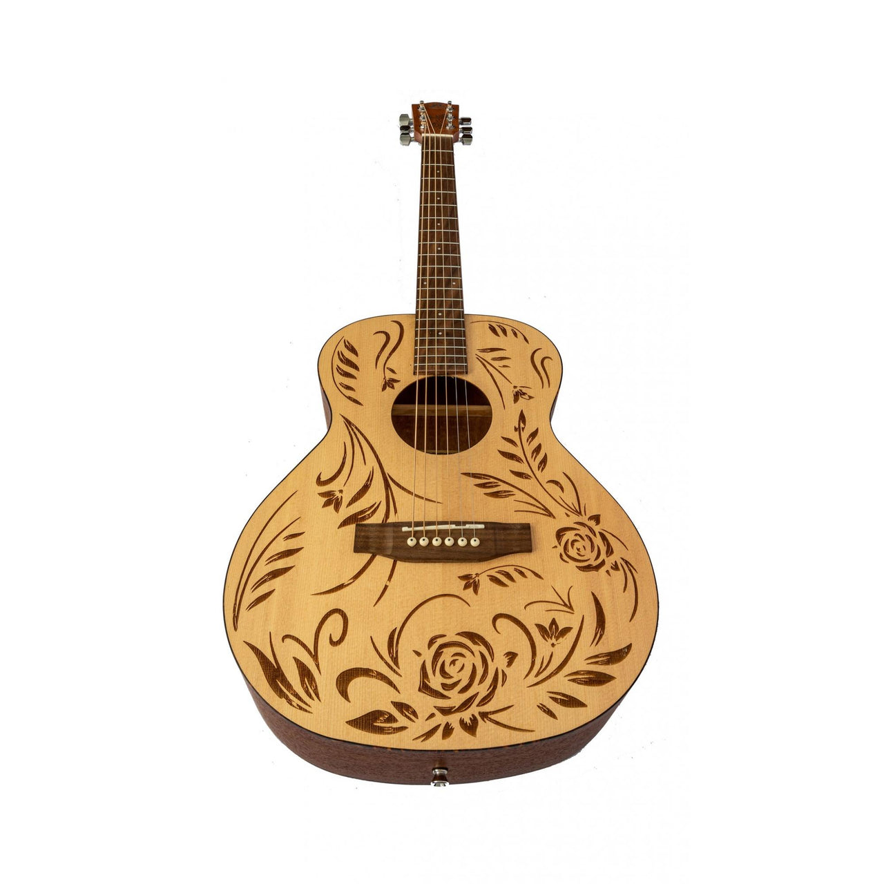 Guitarra Acustica Bamboo 38" C/funda, Ga-38-rock&roses