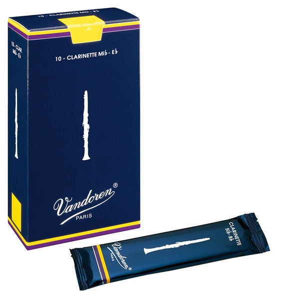 Paquete De 10 Cañas P/Clarinete Mib Vandoren No. 1 1/2, 1.5