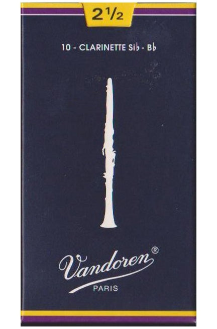 Caña P/Clarinete Vandoren No. 2 1/2, 2.5