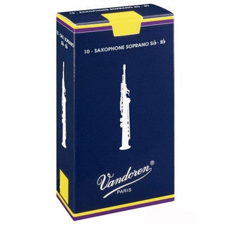 Paquete De 10 Cañas P/Sax Soprano Vandoren No. 1 1/2, 1.5