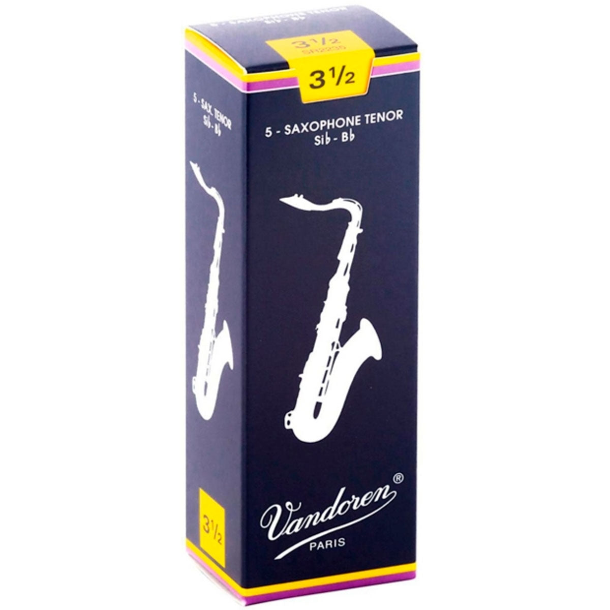 Paquete De 5 Cañas P/Sax Tenor Vandoren No. 3 1/2, 3.5