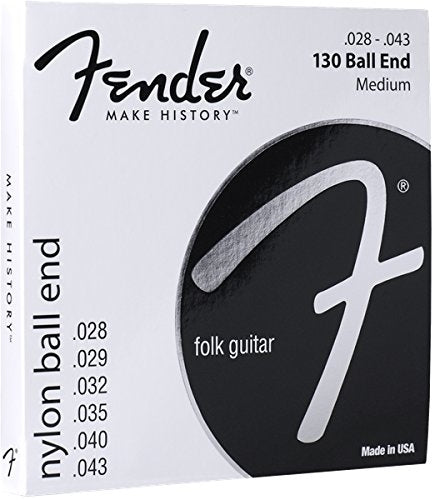 Juego De Cuerdas Fender Guitarra Acústica Nylon 130, 0730130400