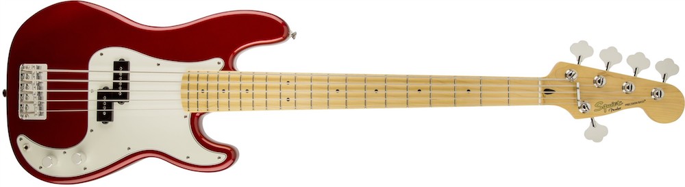 Bajo Eléctrico Fender Sq Vm P Bass 5 Cdas Carmín, 0326862509