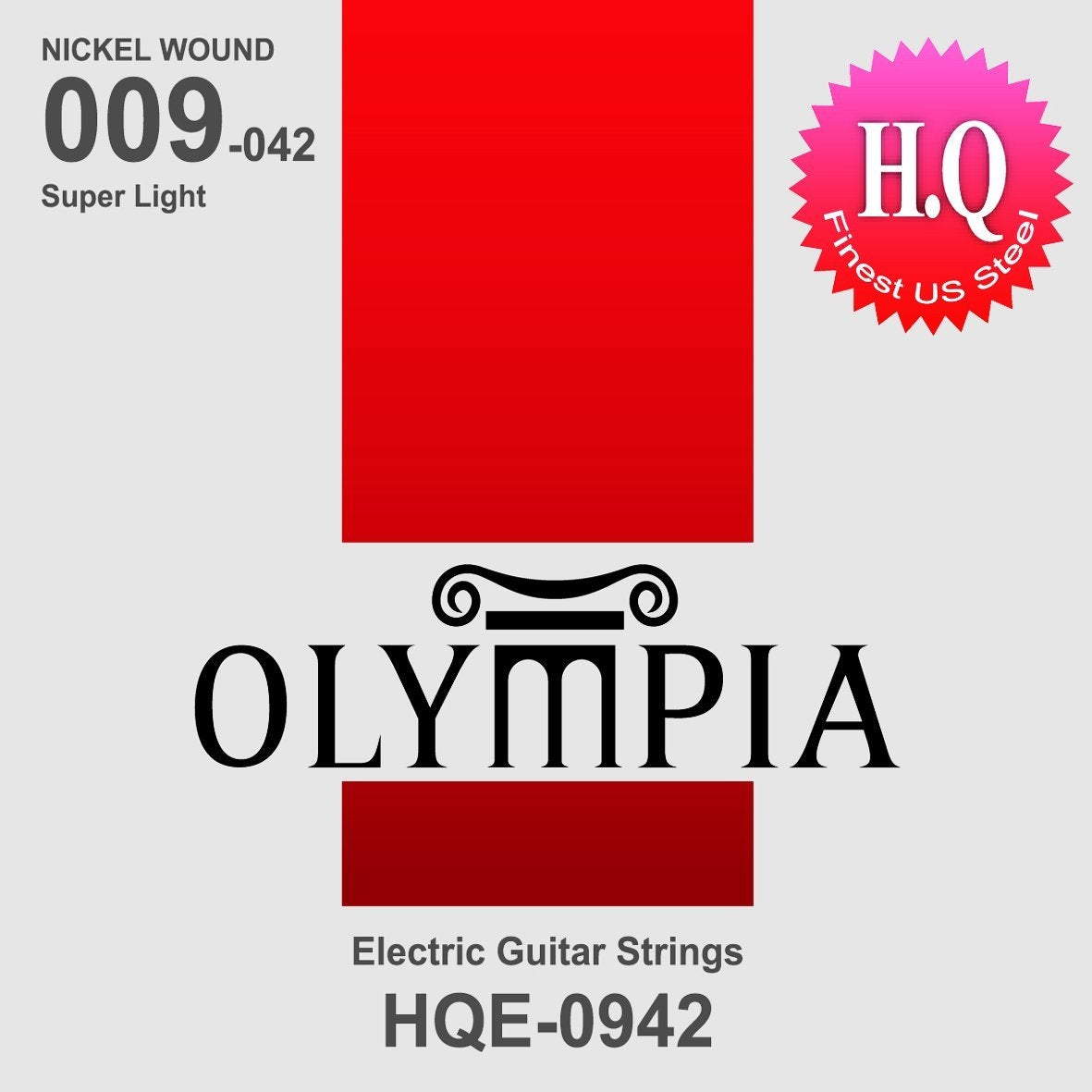 Juego De Cuerdas Olympia Para Guitarra Electrica, Hqe 0942
