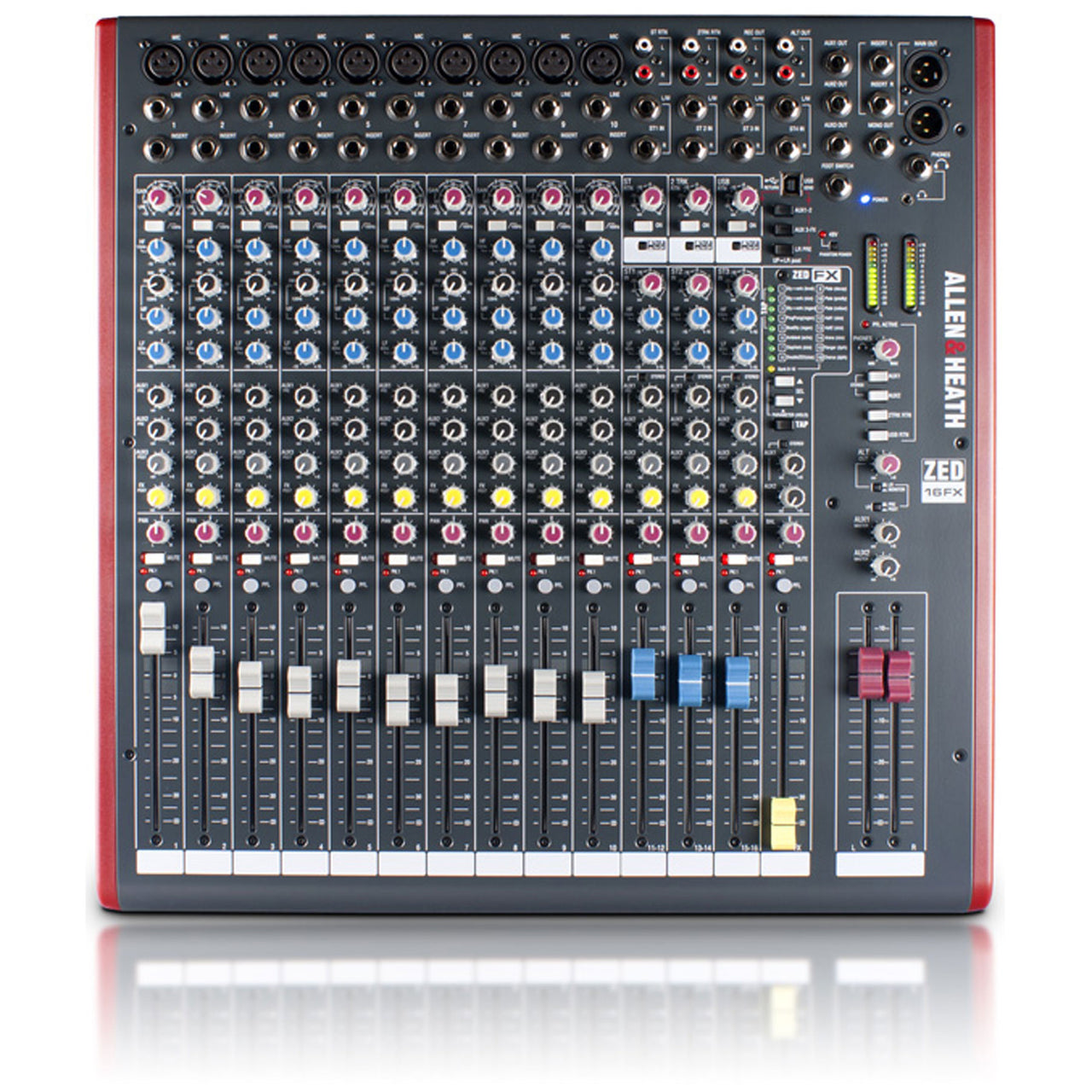 Mezcladora Allen Heath 16 Canales 10xlr  Zed-16fx