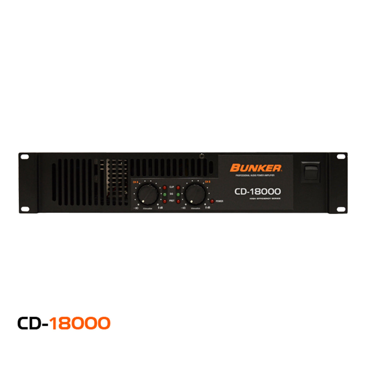 Amplificador De Potencia Bunker 1800w Cd18000