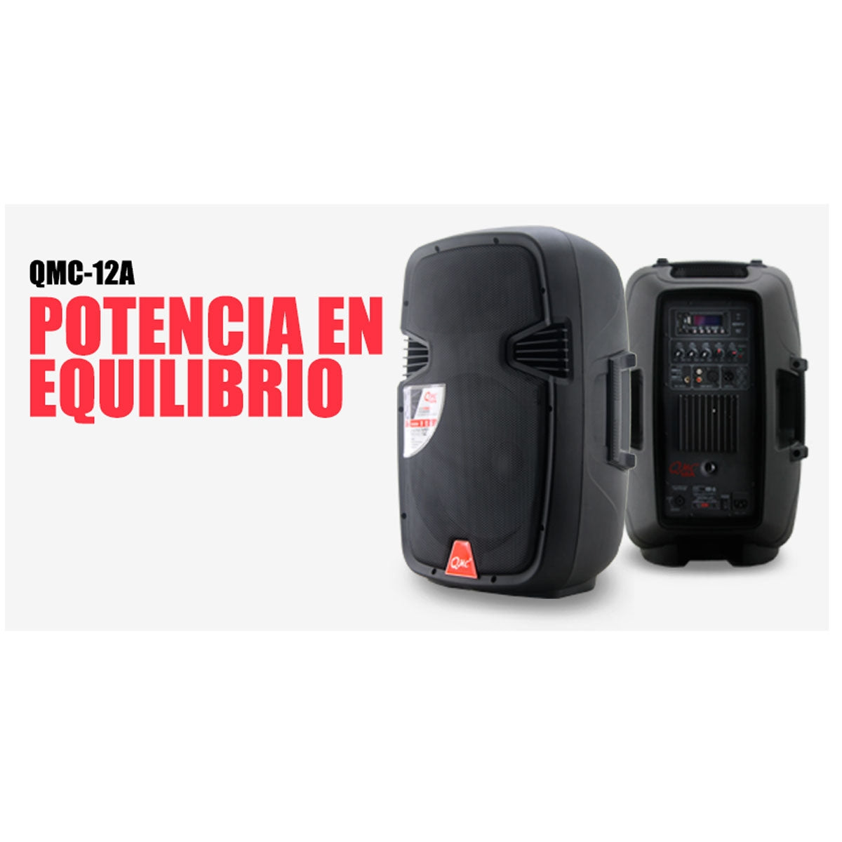 Bafle Qmc Activo 12" C/Bluetooth Y Mp3, Qmc-12a